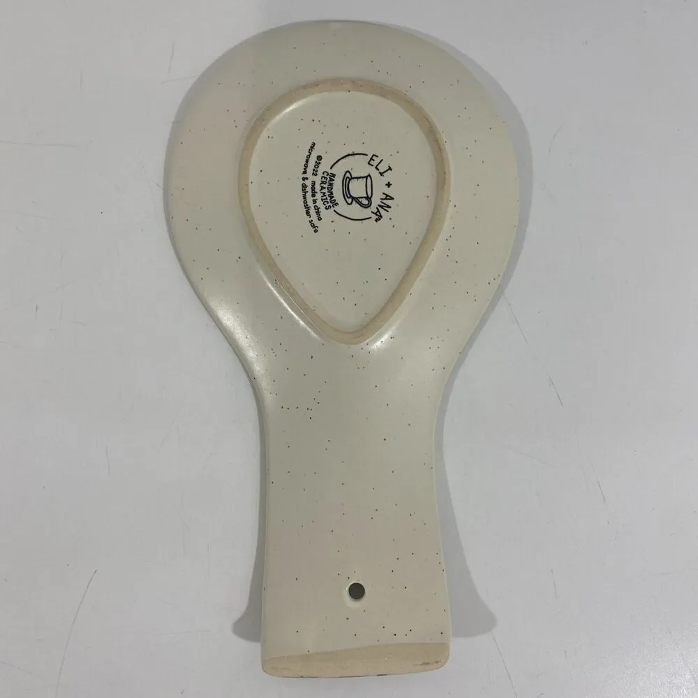 Eli + Ana‎ Bunny Rabbit Pottery Art Spoon Rest - Picture 2 of 7